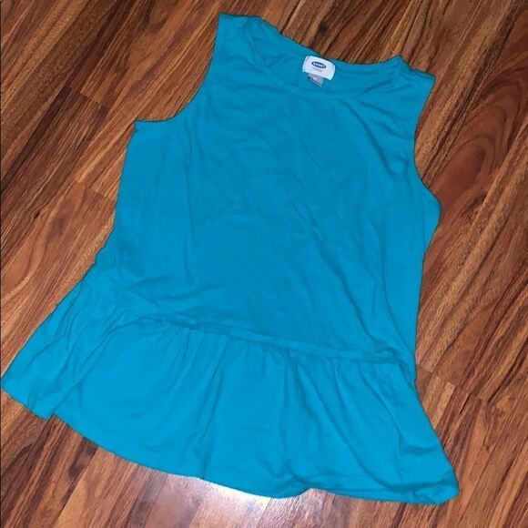 Old Navy Teal Feminine Tank Womens Size Extra Small - Picture 2 of 3